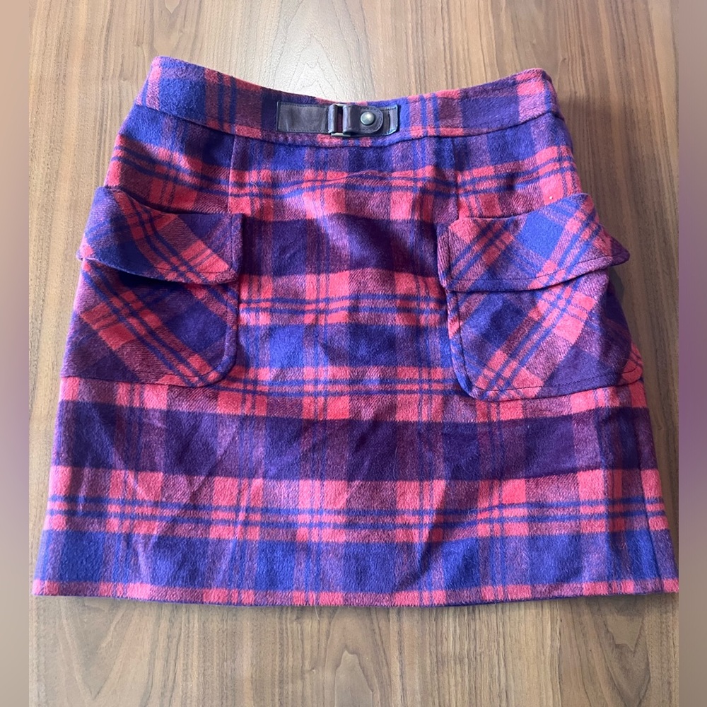 Vintage Plenty Tracy Reese Anthro Wool Plaid Skirt 4